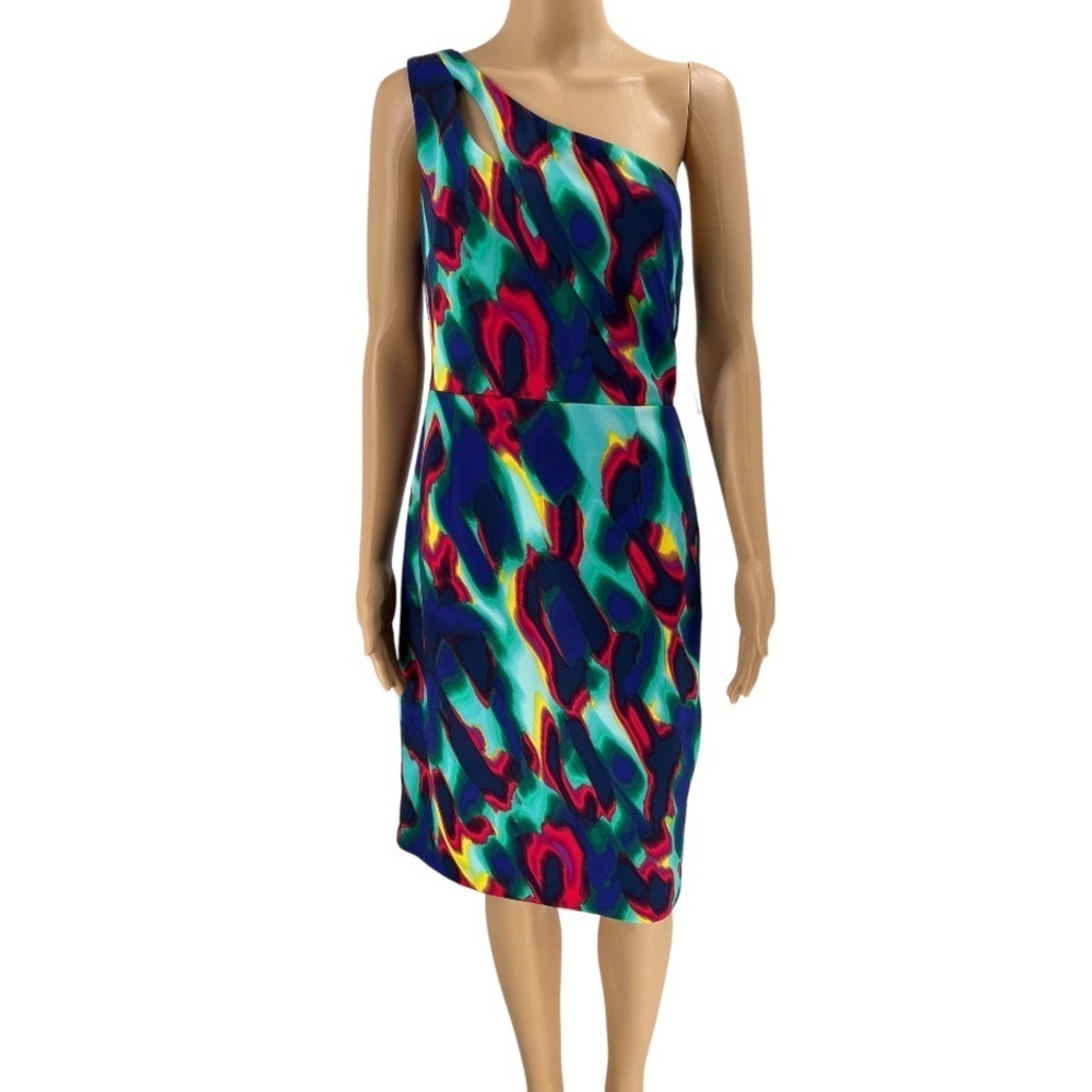 Bold Elements Cut to Curve Single Shoulder Dress Size M